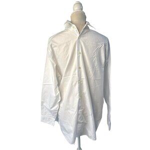 Calvin Klein Mens White Button-Up Shirt Size 16 ½